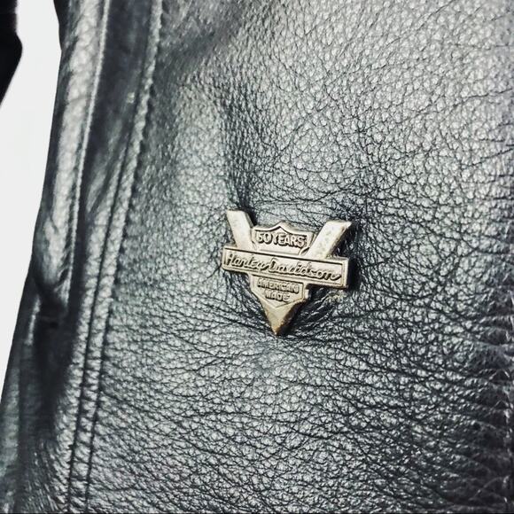 Vintage 90’s Harley-Davidson Genuine Leather Jacket in Black | Size M - Picture 10 of 14